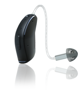 A hearing aid that stays hidden behind your hear and leaves you feeling open and unplugged